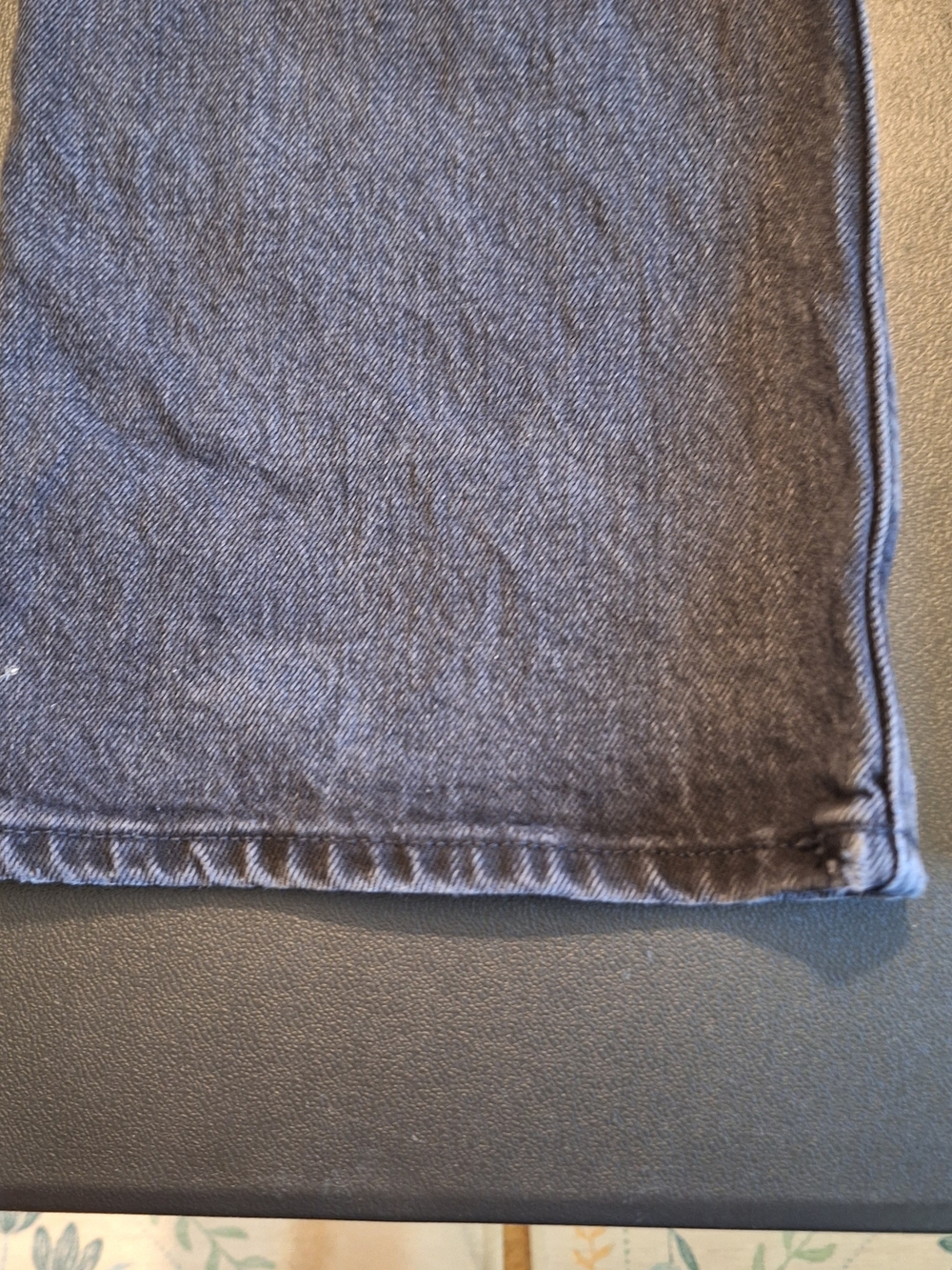 Abercrombie & Fitch Dark Blue High-Rise Straight Jeans - Picture 7 of 9